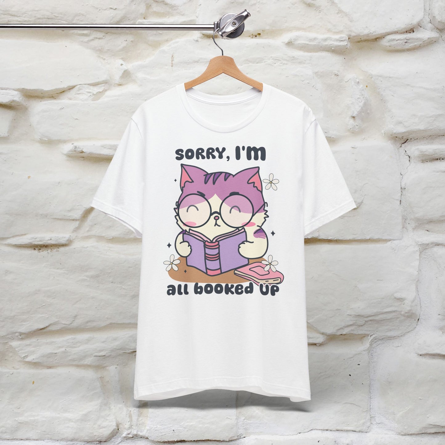 Funny Cat T-Shirt for Book Lovers – 100% Cotton* | Cute Cat Apparel for Men & Women | Gifts for Cat Lovers