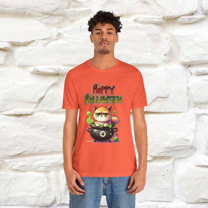 "Angry Cat Happy Halloween" Cat  T-shirt |Nunu&Miao Studio