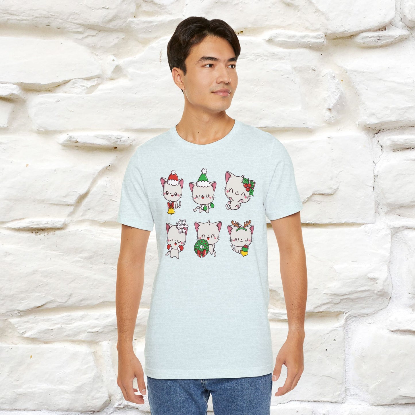 Christmas Cats T-Shirt | Festive Cat T-Shirt for Men & Women | 100% Cotton*