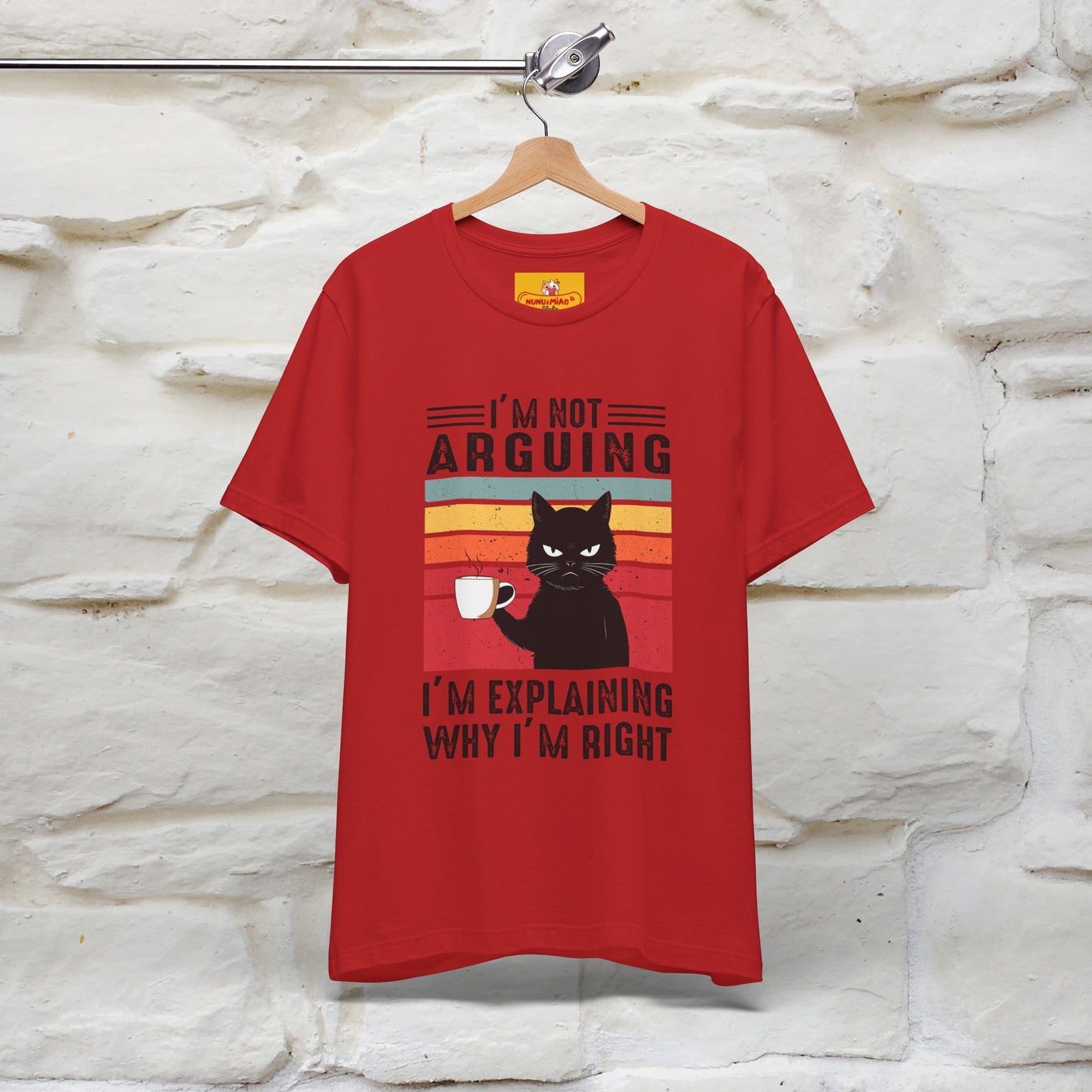 Non sto discutendo, sto spiegando perché ho ragione T-shirt con gatto per uomo e donna | 100% cotone* Maglietta divertente