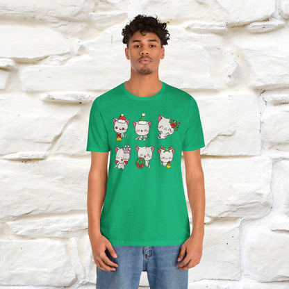 Christmas Cats T-Shirt | Festive Cat T-Shirt for Men & Women | 100% Cotton*