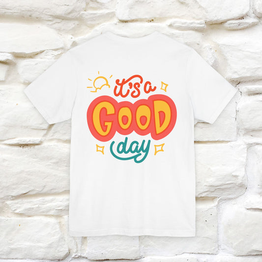 ""It's A Good Day" Cat T-Shirt| Front & Back Design | Nunu&Miao Studio