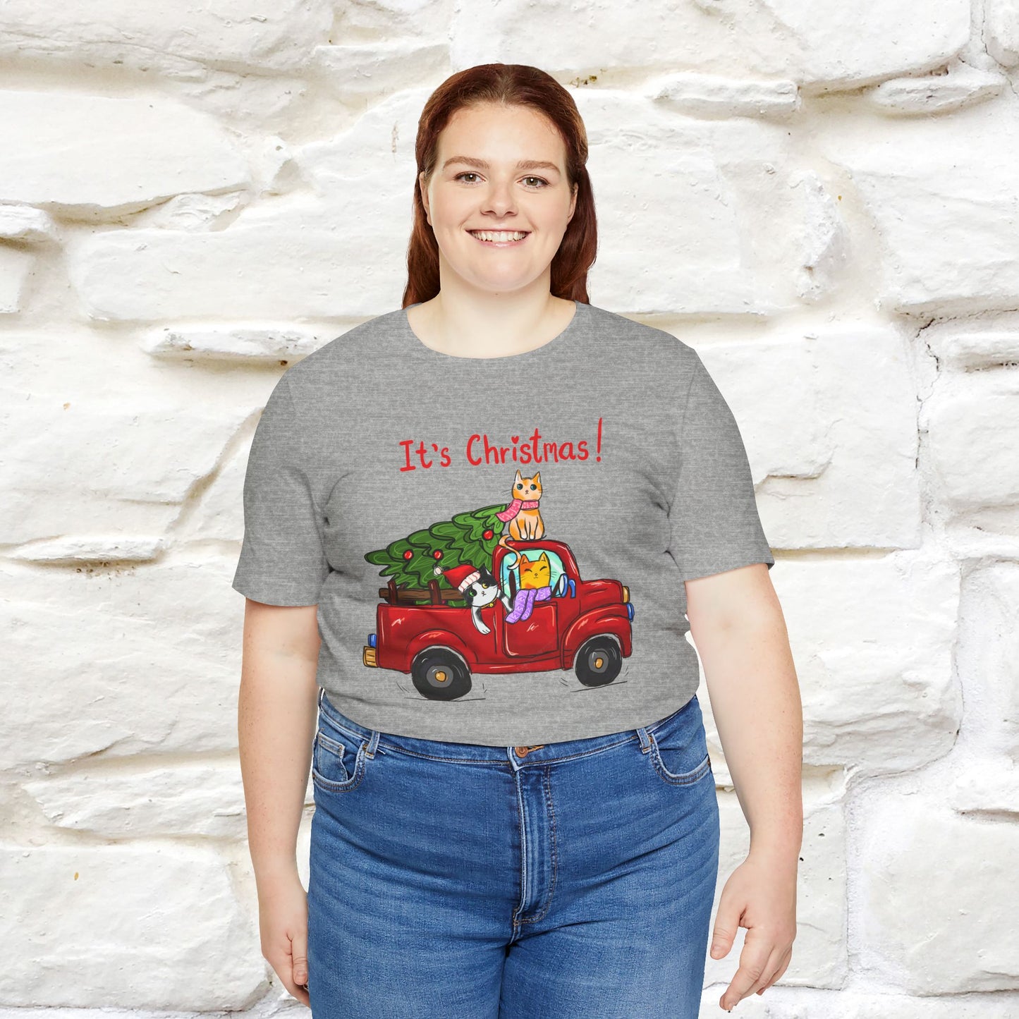 It's Christmas | Festive Cat Christmas Shirt for Men & Women | 100% Cotton*