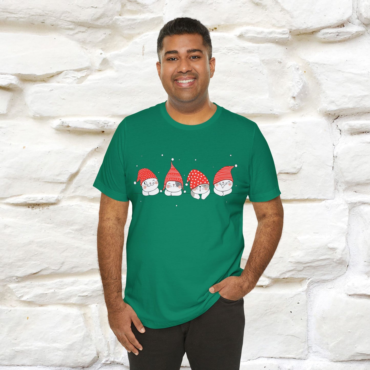 ''Christmas Cute'' |Cats T-shirt | Nunu&Miao Studio - Nunu&Miao Studio