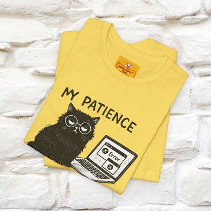"My Patience Has Left The Chat" |Cat T-Shirt | Nunu&Miao Studio