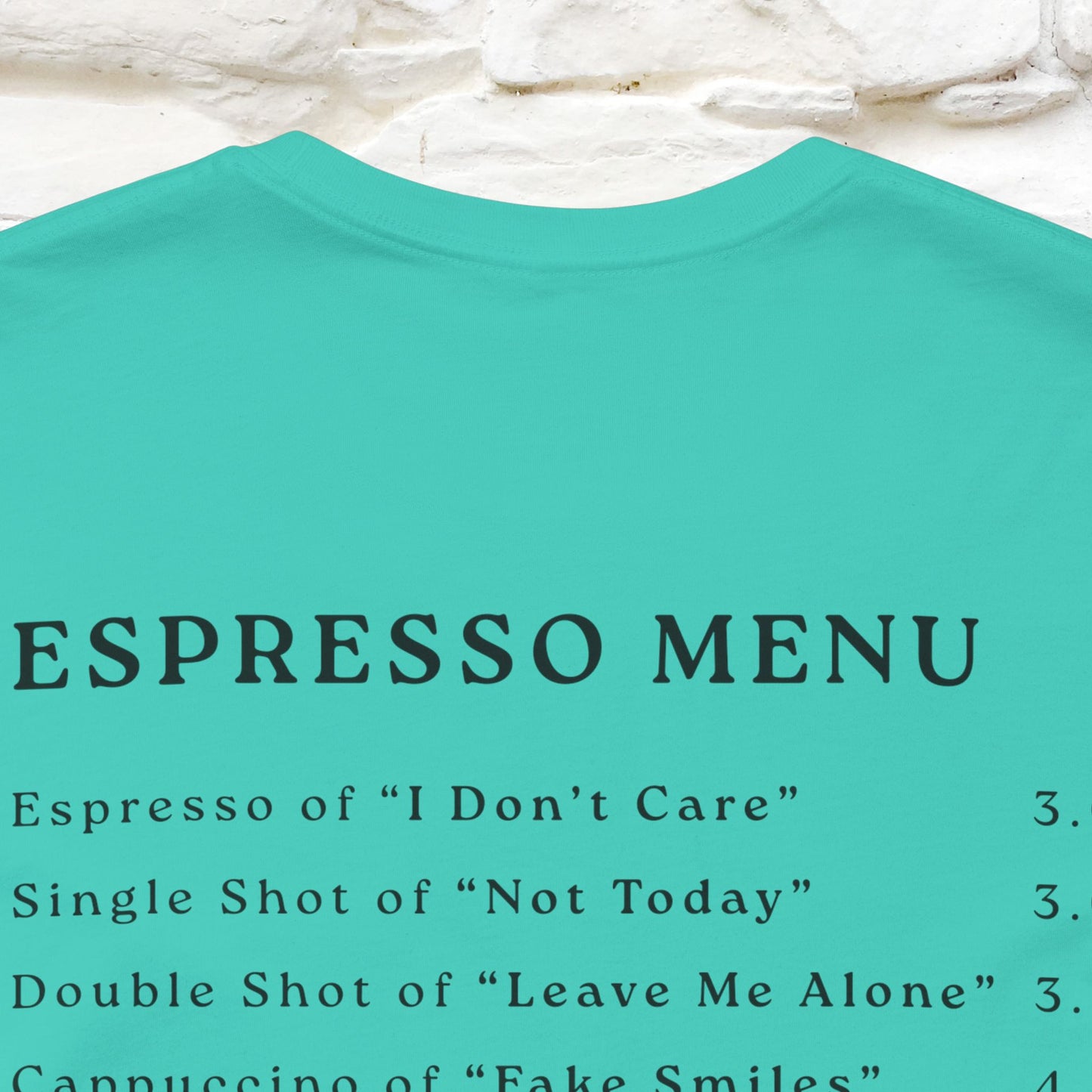 "More Espresso Less Depresso" |Cat T-Shirt | Nunu&Miao Studio