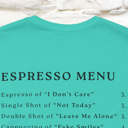 "More Espresso Less Depresso" |Cat T-Shirt | Nunu&Miao Studio