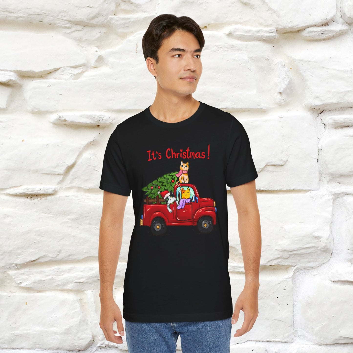 It's Christmas | Festive Cat Christmas Shirt for Men & Women | 100% Cotton*