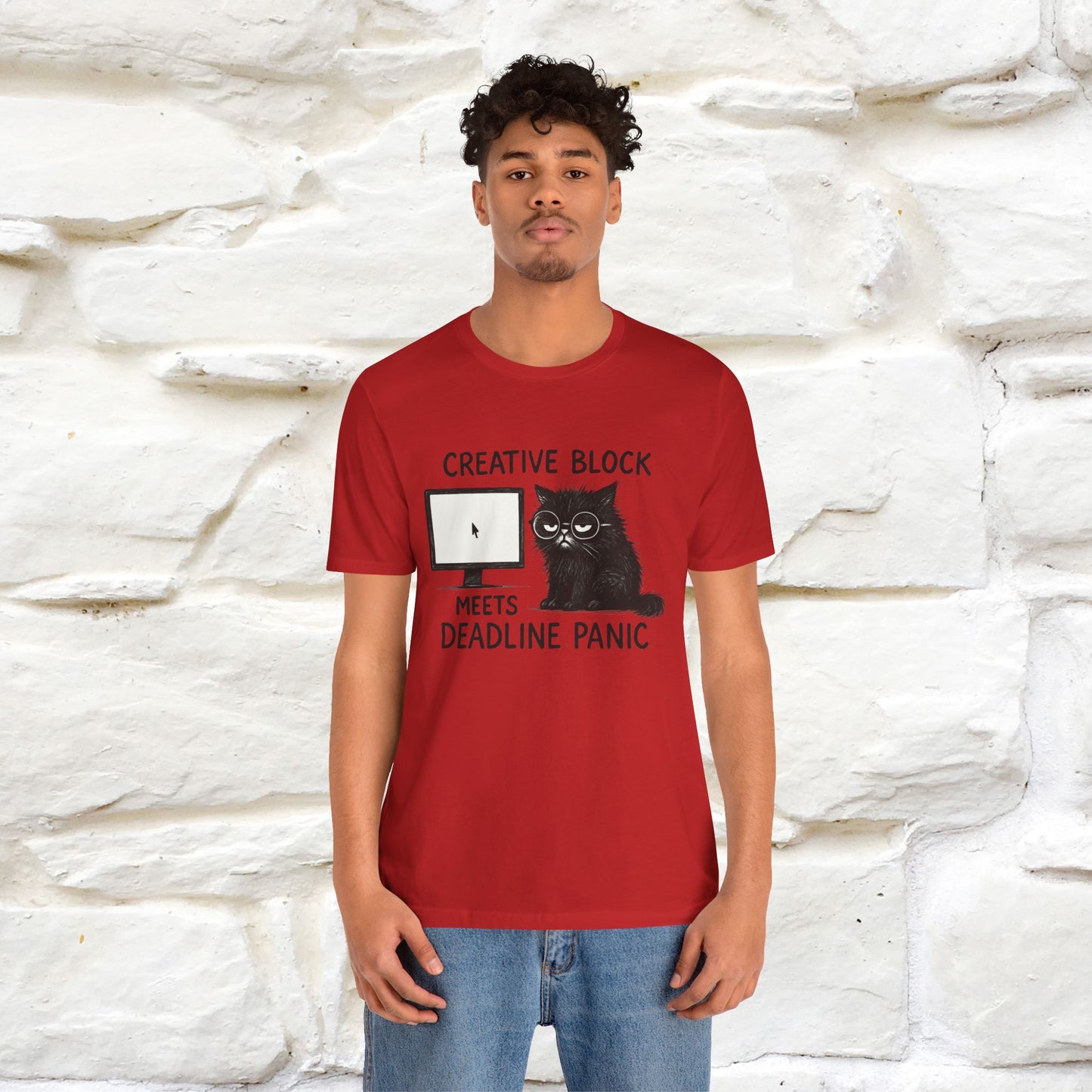 "Creative Block Meets Deadline..." |Cat T-Shirt | Nunu&Miao Studio