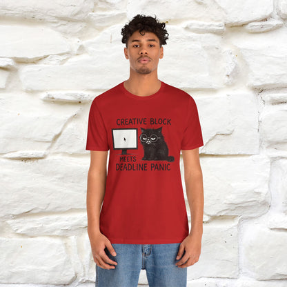 "Creative Block Meets Deadline..." |Cat T-Shirt | Nunu&Miao Studio