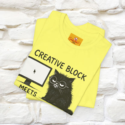 "Creative Block Meets Deadline..." |Cat T-Shirt | Nunu&Miao Studio