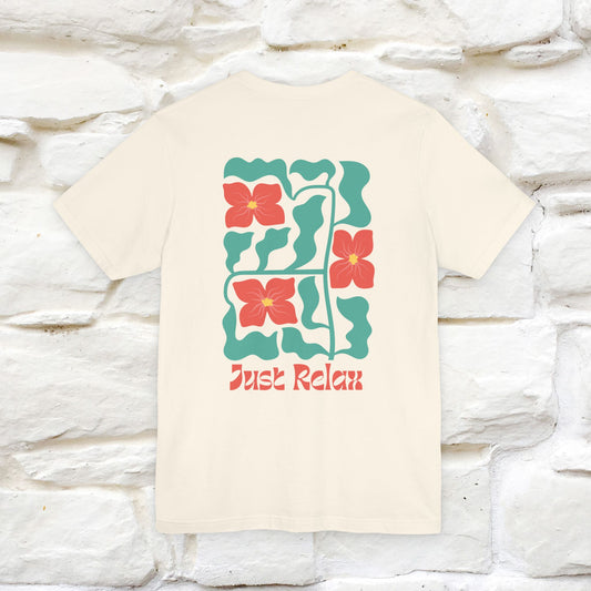 "Just Relax'' Cat T-Shirt Front and Back Design | Nunu&Miao Studio