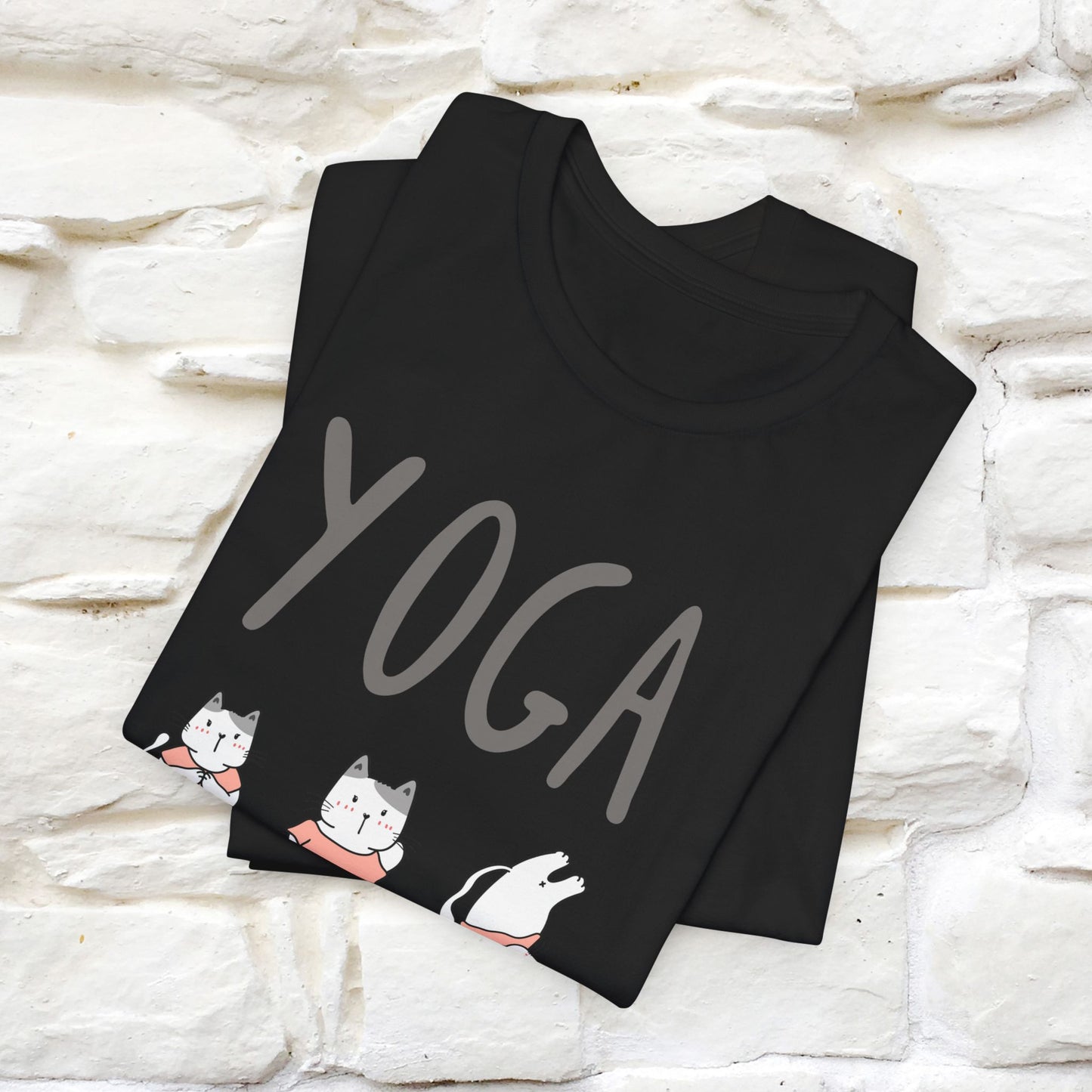 The Real Yoga Challenge Cat T-Shirt for Men & Women | 100% Cotton* Funny & Comfortable Tee