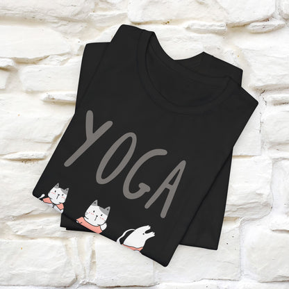 The Real Yoga Challenge Cat T-Shirt for Men & Women | 100% Cotton* Funny & Comfortable Tee