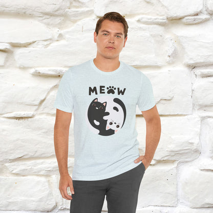 ''Ying Yang Meow''  Cat T-shirt for Men and Women  100% Cotton*