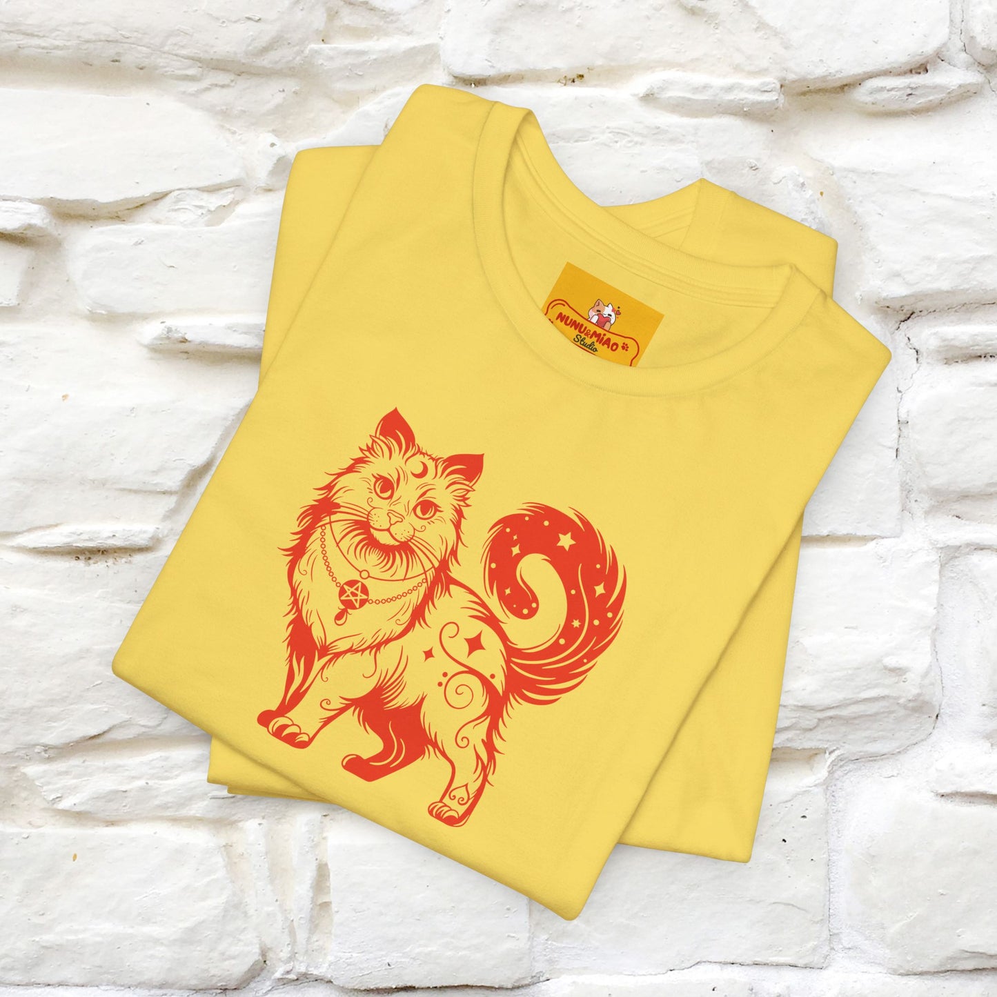 "The Third Eye'' Cat T-Shirt Front and Back Design | Nunu&Miao Studio