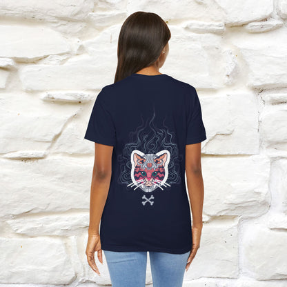 ''Air Fire Cat'' | Cat T-Shirt Front and Back Design | Nunu&Miao Studio