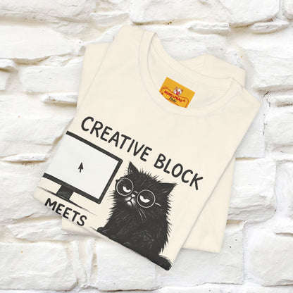 "Creative Block Meets Deadline..." |Cat T-Shirt | Nunu&Miao Studio