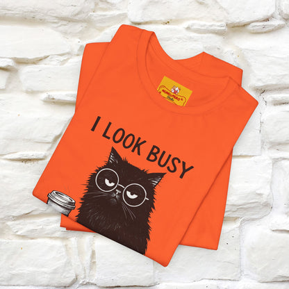 "I Look Busy But I'm Just Overwhelmed" |Cat T-Shirt | Nunu&Miao Studio