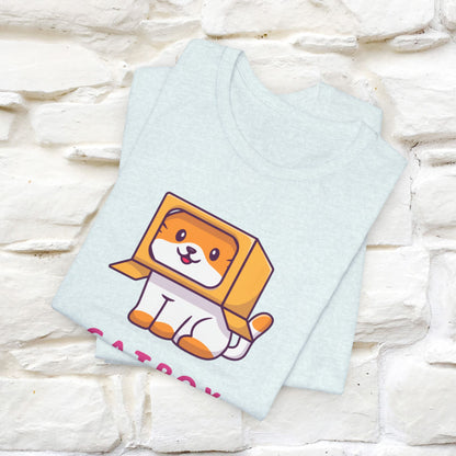 "Catbox Sitting" Funny Cat T-Shirt for Men & Women | 100% Cotton*