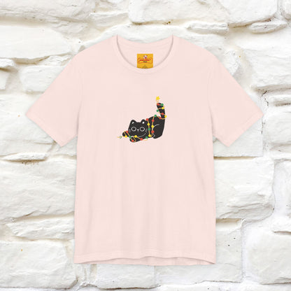 ''Be The Light" Cat T-Shirt| Front & Back Design | Nunu&Miao Studio
