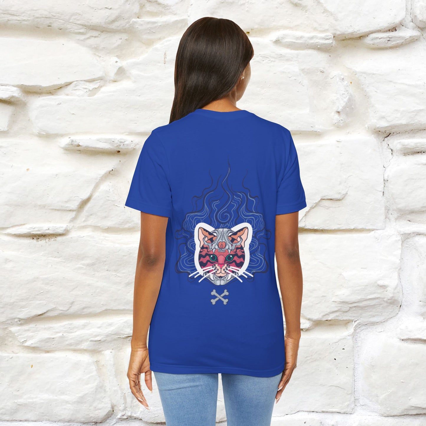 ''Air Fire Cat'' | Cat T-Shirt Front and Back Design | Nunu&Miao Studio