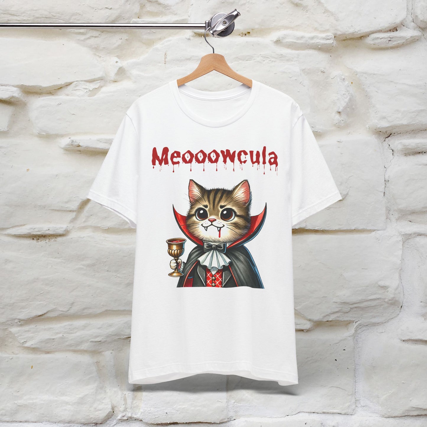 Meooowcula T-Shirt for Men & Women | 100% Cotton Spooky Cat Lover Tee