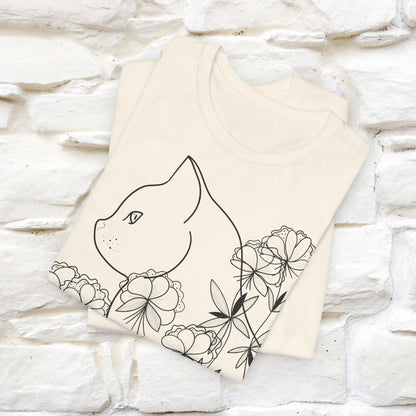 "Cat Flower !" Cat T-Shirt for Men & Women | 100% Cotton*