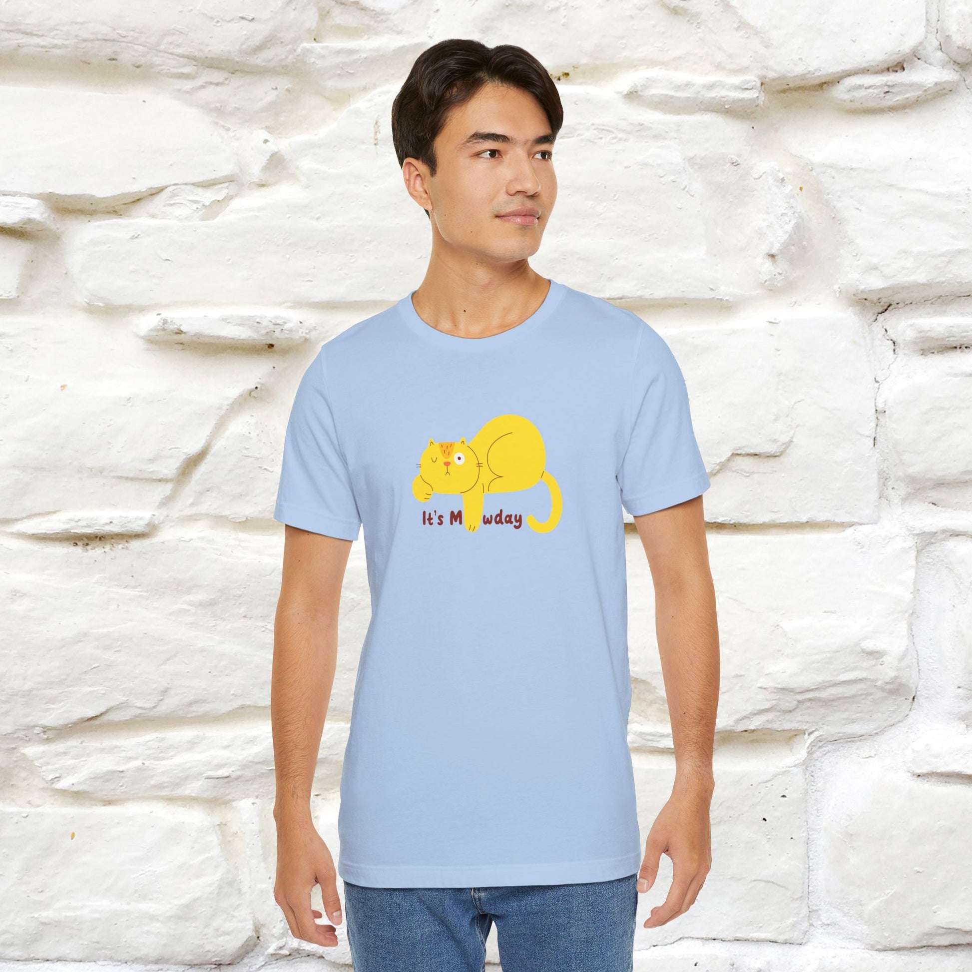 "It's Meawday" Cat T-shirt | Front & Back Design | Nunu&Miao Studio - Nunu&Miao Studio