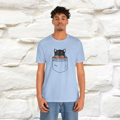''Judging You Silently'' | Cat T-Shirt for Men | Nunu&Miao Studio