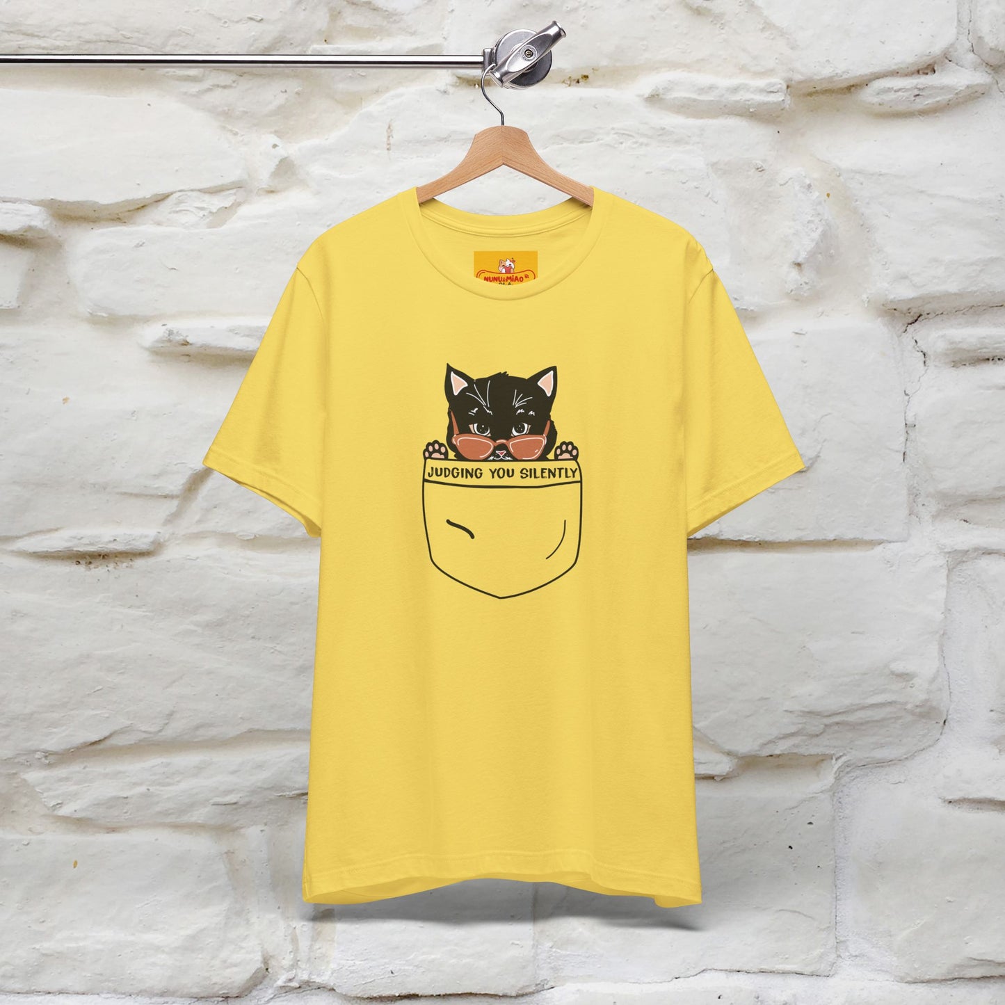 ''Judging You Silently'' | Cat T-Shirt for Men | Nunu&Miao Studio
