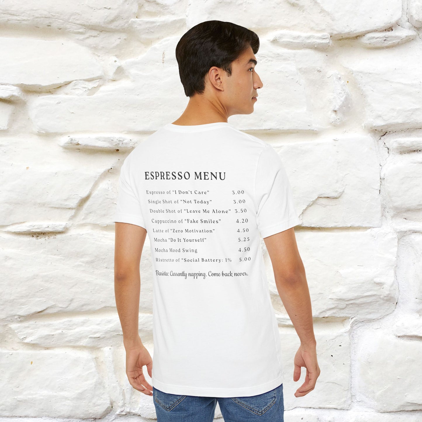 "More Espresso Less Depresso" |Cat T-Shirt | Nunu&Miao Studio