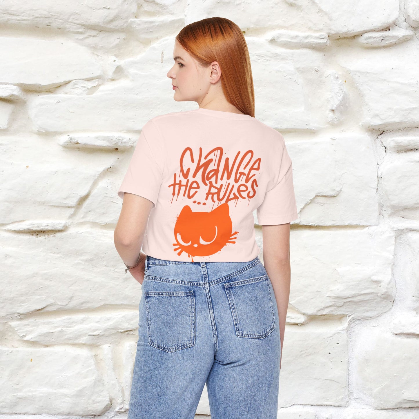 ''Change The Rules'' - Cat T-shirt -Nunu&Miao Studio