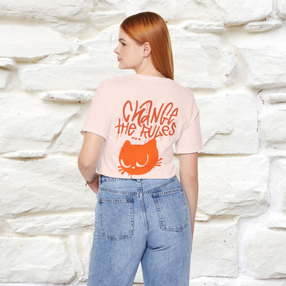 ''Change The Rules'' - Cat T-shirt -Nunu&Miao Studio