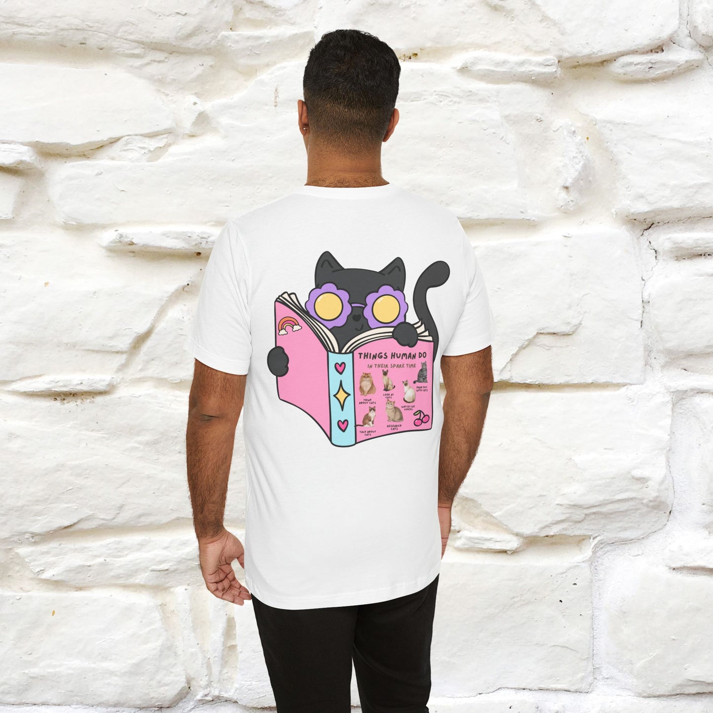 Things Humans Do In Their Spare Time" Cat T-Shirt for Men & Women | 100% Cotton* | Funny & Cozy Vibes for Cat Lovers