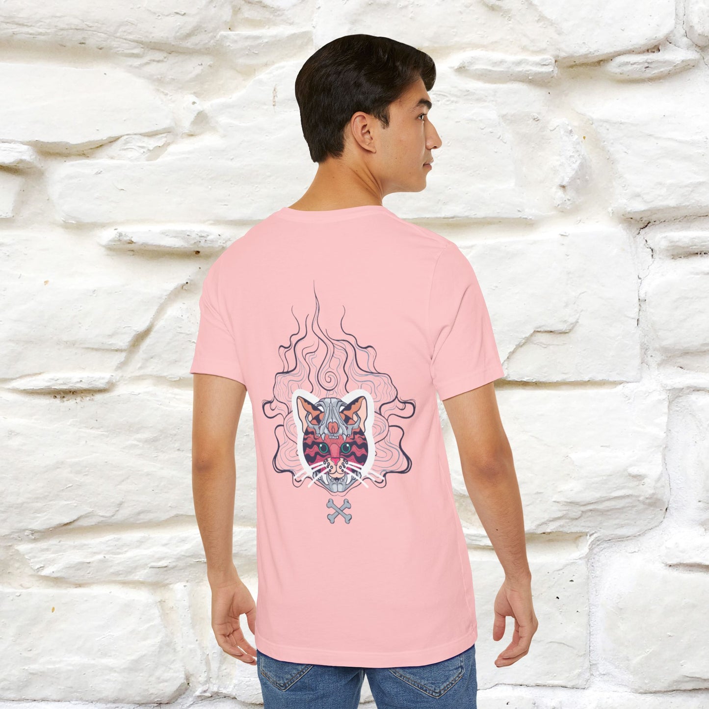 ''Air Fire Cat'' | Cat T-Shirt Front and Back Design | Nunu&Miao Studio