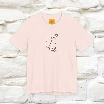 "Let Your Dreams Blossom'' Cat T-Shirt Front and Back Design | Nunu&Miao Studio