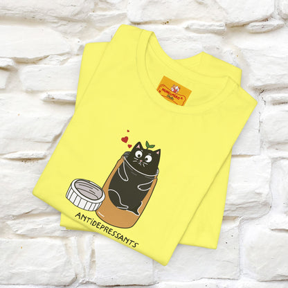 "Antidepressants" Cat T-Shirt | Front & Back Design | Nunu&Miao Studio
