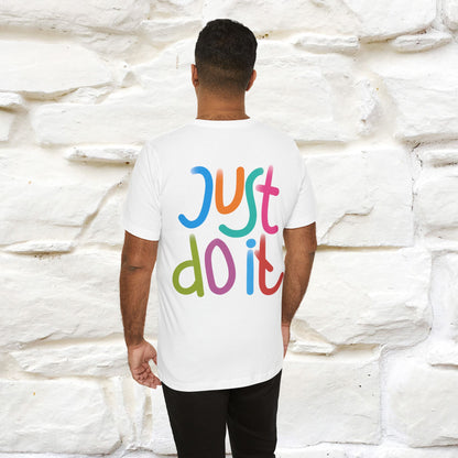 "Yes, Just Do It" Cat T-Shirt| Front & Back Design | Nunu&Miao Studio