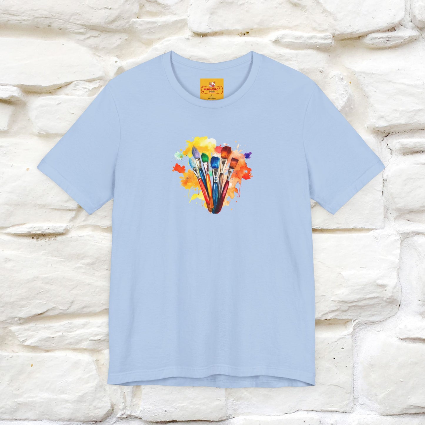 "Il Pittore'' Cat T-Shirt Front and Back Design | Nunu&Miao Studio
