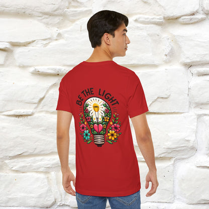 ''Be The Light" Cat T-Shirt| Front & Back Design | Nunu&Miao Studio