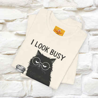 "I Look Busy But I'm Just Overwhelmed" |Cat T-Shirt | Nunu&Miao Studio