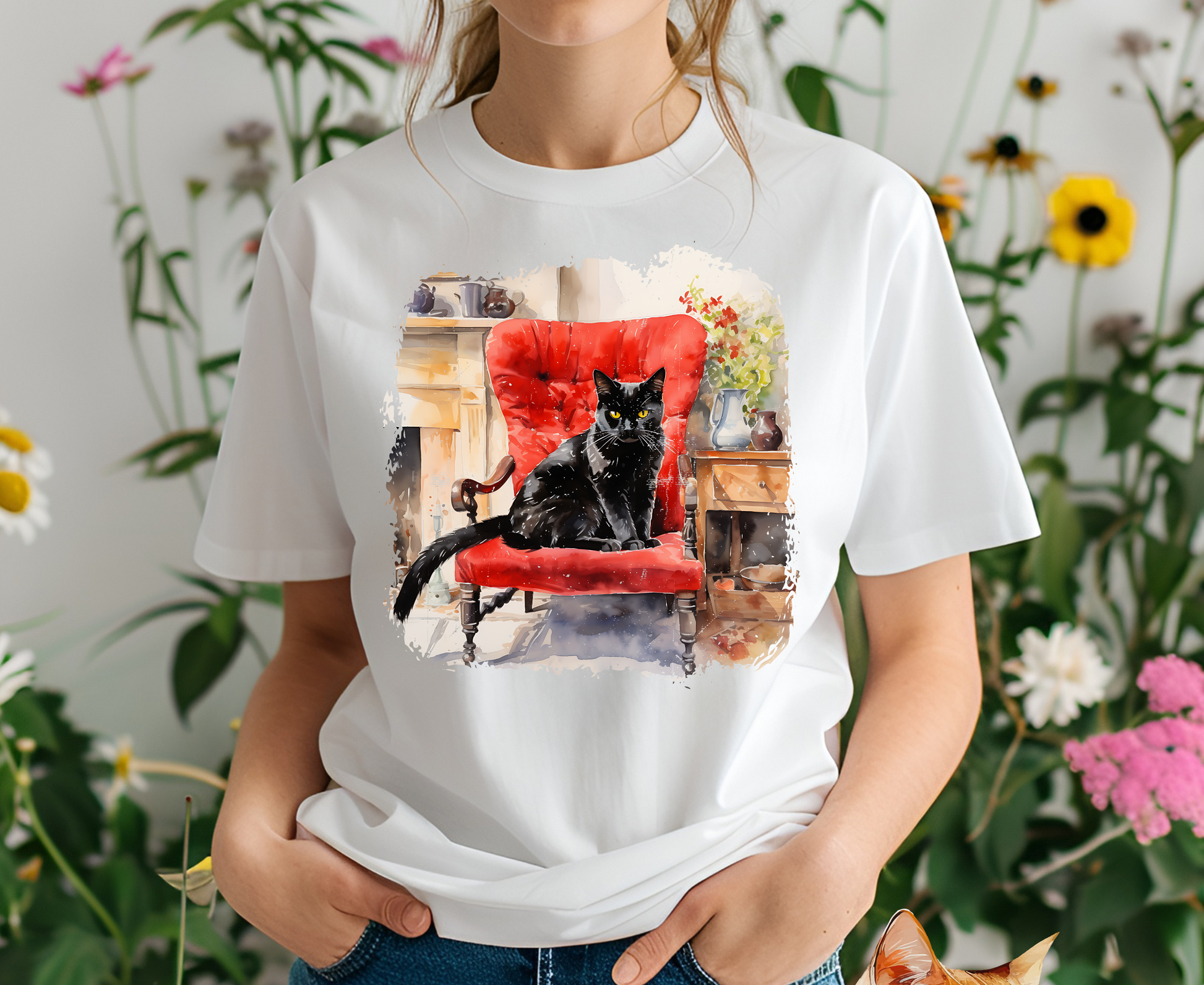 "Chair Majesty" T-shirt for Women 100% Cotton* - Nunu&Miao Studio