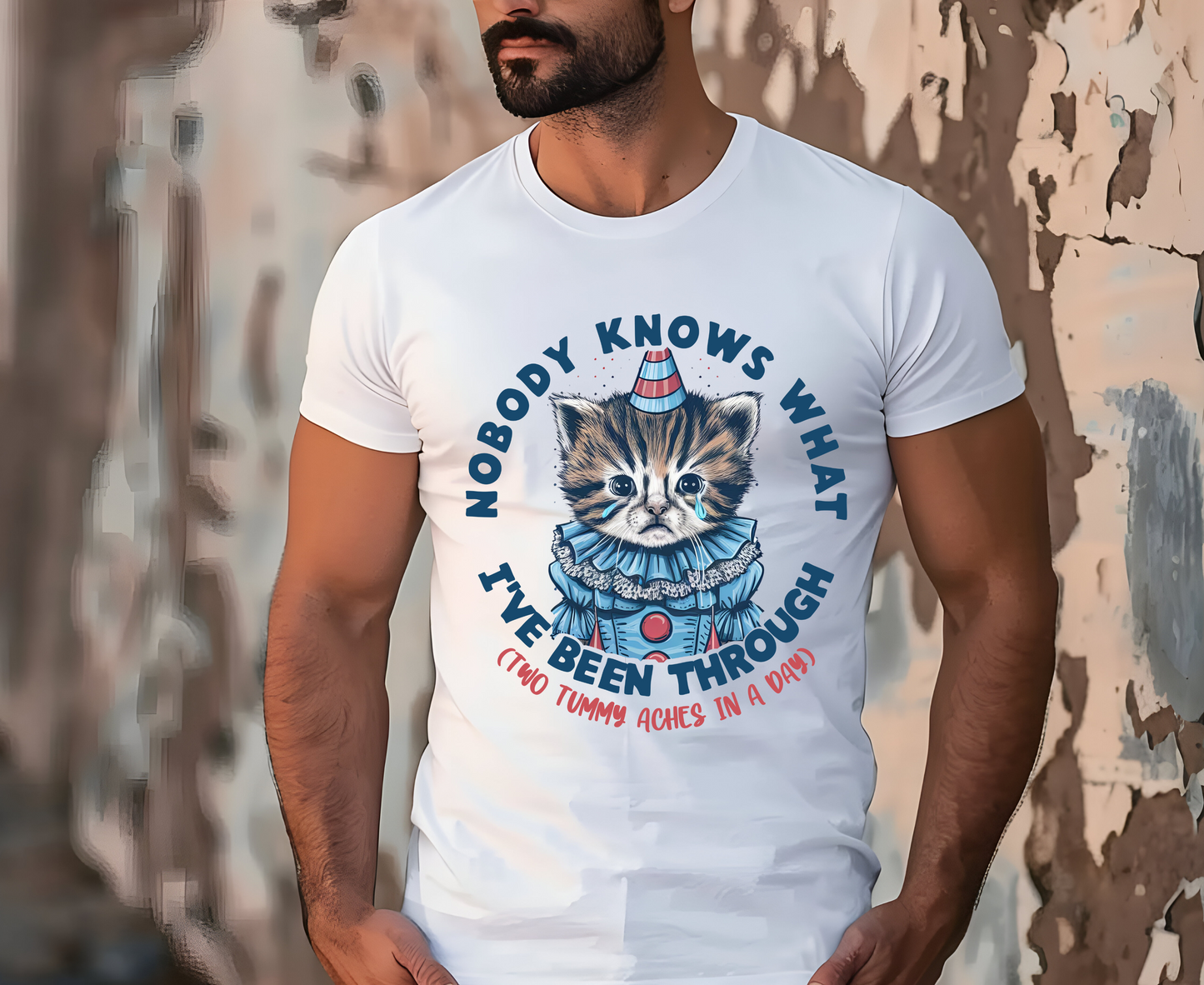 ''Nobody Knows What I Have Been Through '' T-shirt for Man 100% Cotton. - Nunu&Miao Studio